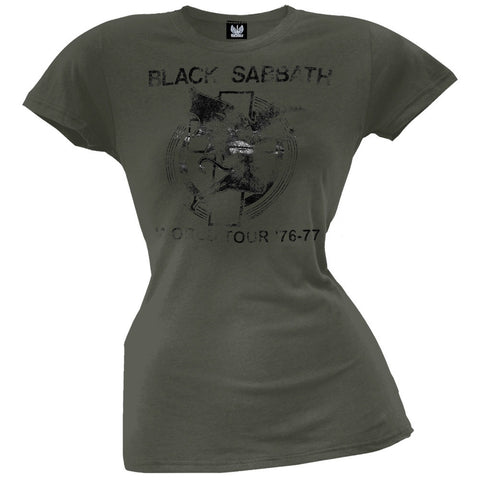 Black Sabbath - Tour 76-77 Juniors T-Shirt