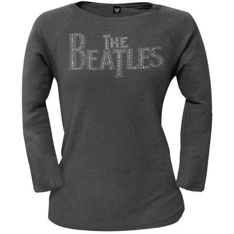 The Beatles - Nailhead Logo Juniors Long Sleeve T-Shirt