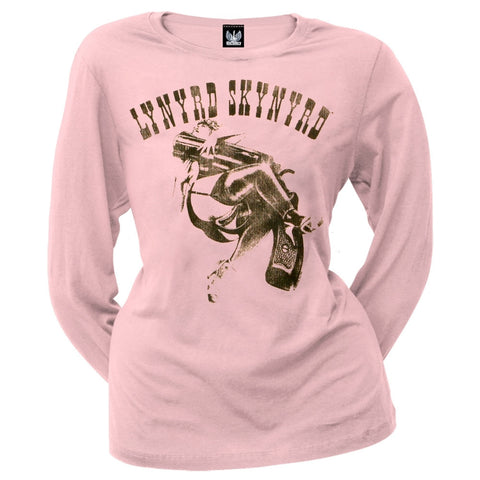 Lynyrd Skynyrd - Gun Gal Juniors Long Sleeve T-Shirt