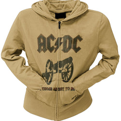 AC/DC - About To Rock Juniors Zip Hoodie