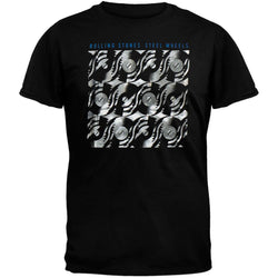 Rolling Stones - Steel Wheels Soft Black T-Shirt