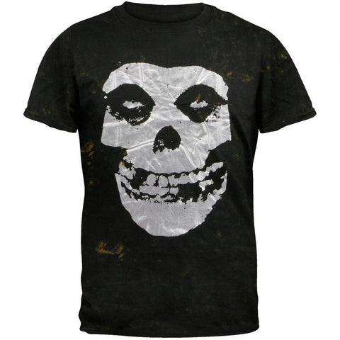 Misfits - Foil Skull Acid Wash T-Shirt