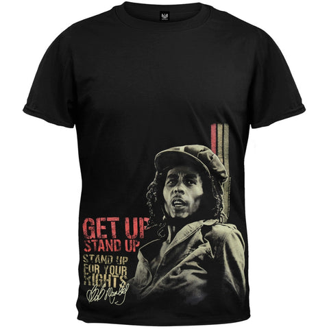 Bob Marley - Get Up Black T-Shirt