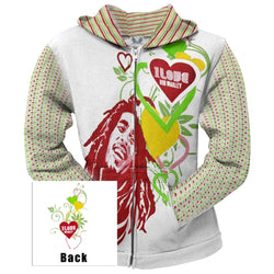 Bob Marley - Love Juniors Zip Hoodie