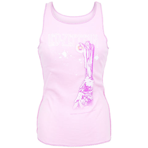 Led Zeppelin - Stairway Pink Juniors Tank Top