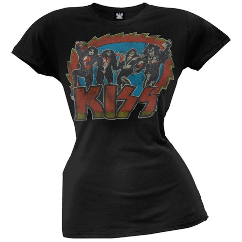 Kiss - Sawblade Black Juniors T-Shirt