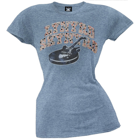Lynyrd Skynyrd - Guitar & Sequins Juniors T-Shirt