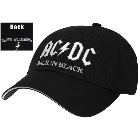 AC/DC - Back In Black Flex Fit Baseball Cap