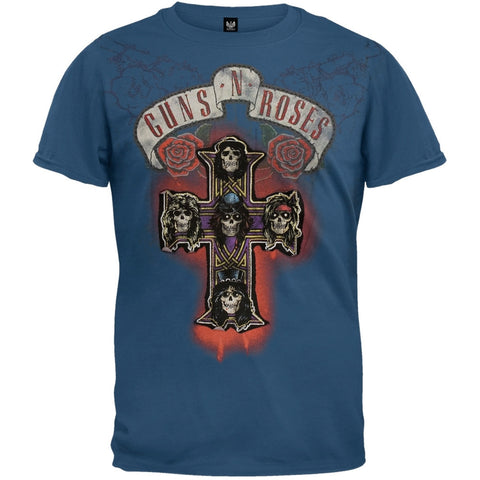 Guns N Roses - Cross & Banner Premium T-Shirt