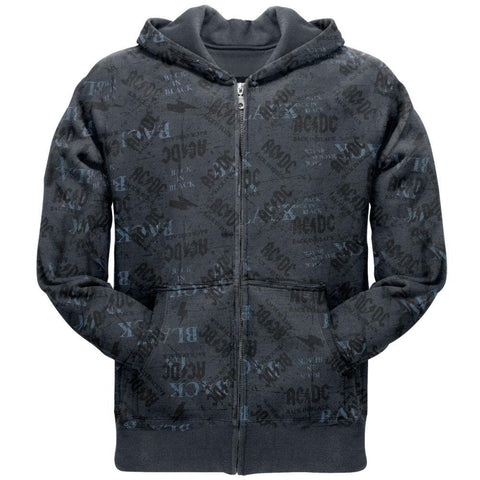 AC/DC - Back In Black All-Over Zip Hoodie