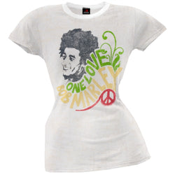 Bob Marley - One Love Juniors Burnout T-Shirt