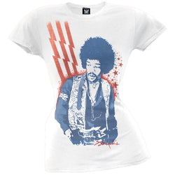 Jimi Hendrix - Stars And Stripes Juniors Burnout T-Shirt