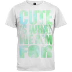 Cute Is What We Aim For - Stencil Soft T-Shirt