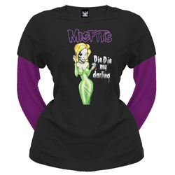 Misfits - Die My Darling Juniors 2Fer Long Sleeve T-Shirt