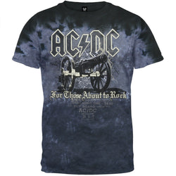 AC/DC - Cannon Grey Tie Dye T-Shirt