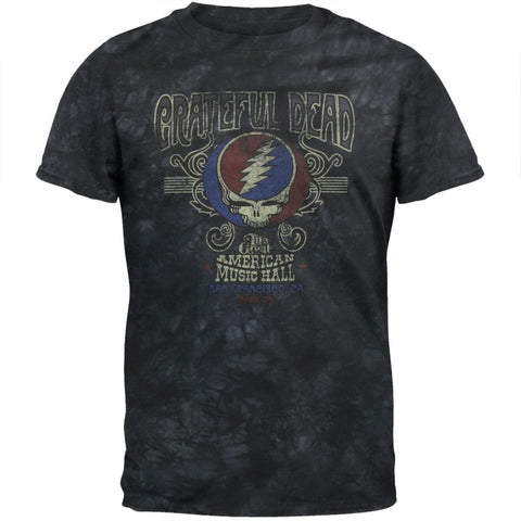 Grateful Dead - American Music Hall Grey Tie Dye T-Shirt