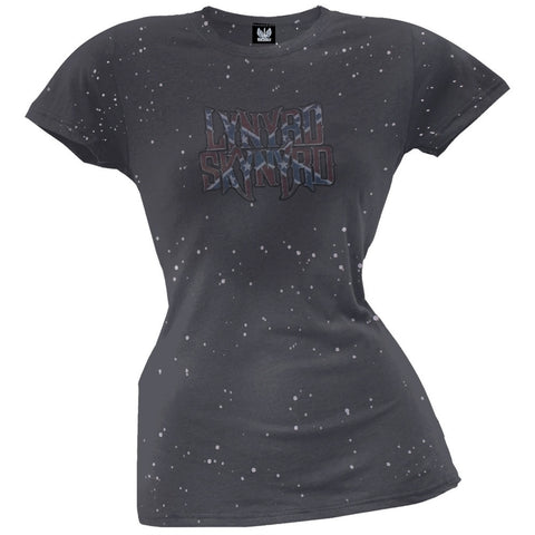 Lynyrd Skynyrd - Logo Splatter Juniors T-Shirt