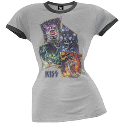 Kiss - Monster Logo Juniors Ringer T-Shirt