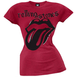 Rolling Stones - Foil Lined Tongue Juniors T-Shirt