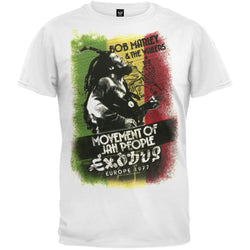 Bob Marley - Movement White Adult T-Shirt