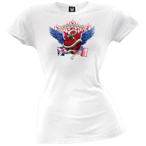 Whitesnake - Flag Tattoo Juniors T-Shirt