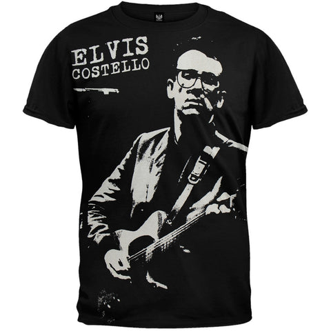 Elvis Costello - Guitar Portrait Subway T-Shirt