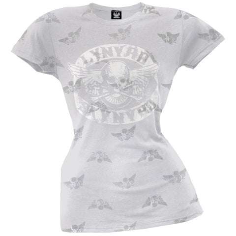 Lynyrd Skynyrd - Skull & Wings Print Juniors T-Shirt