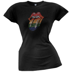 Rolling Stones - Rainbow Gem Tongue Juniors T-Shirt