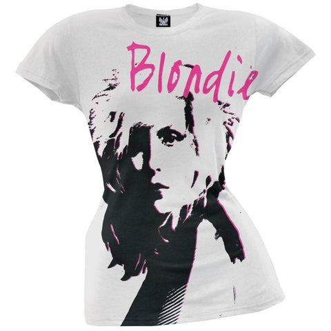 Blondie - Pink Sketch Silver Juniors T-Shirt