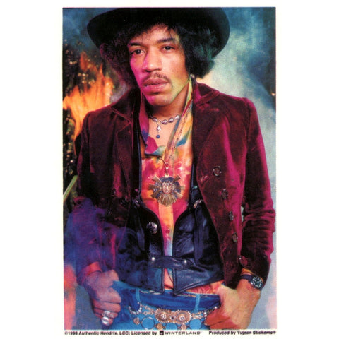 Jimi Hendrix - Framed Portrait Decal