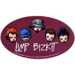 Limp Bizkit - Round Cartoon Faces Decal