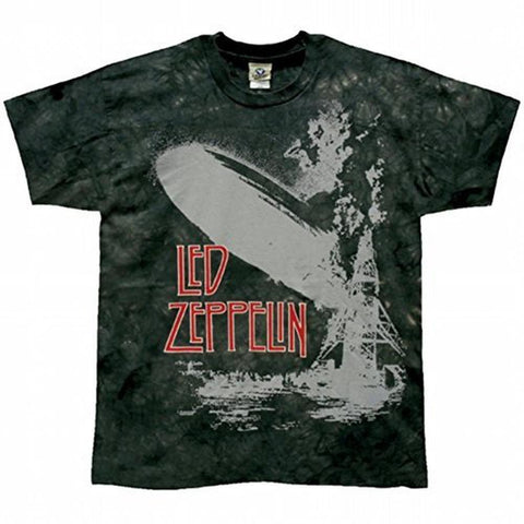 Led Zeppelin - Exploding Zep Green Tie Dye T-Shirt