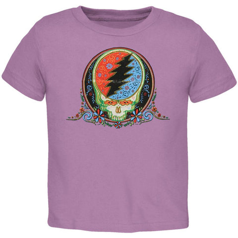 Grateful Dead - Stealie Calaveras Lavender Toddler T-Shirt