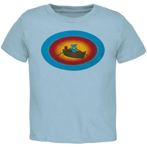 Grateful Dead - Terrapin & Bear Dinghy Light Blue Toddler T-Shirt