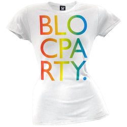 Bloc Party - Rainbow Letters Juniors T-Shirt