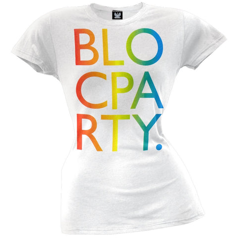 Bloc Party - Rainbow Letters Juniors T-Shirt