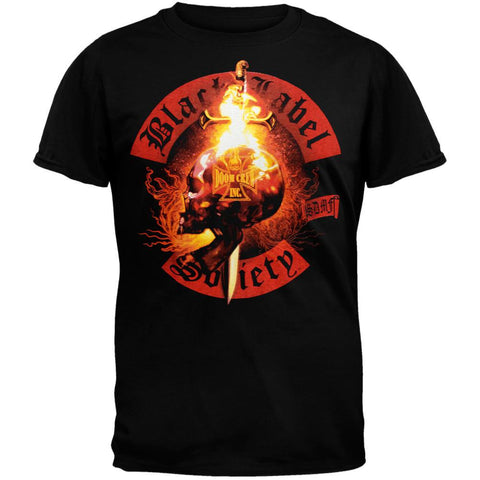 Black Label Society - Flaming Skull T-Shirt