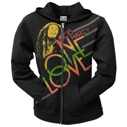Bob Marley - One Love Smile Juniors Zip Hoodie