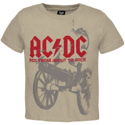 AC/DC - About To Rock Flocked Juvy T-Shirt