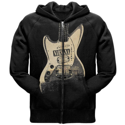Nirvana - Guitar Zip Black Hoodie
