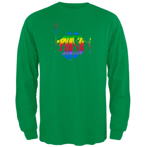 Phish - Rainbow Logo Kelly Green Long Sleeve