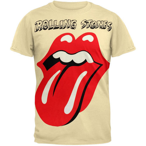 Rolling Stones - Tongue Cream Subway T-Shirt