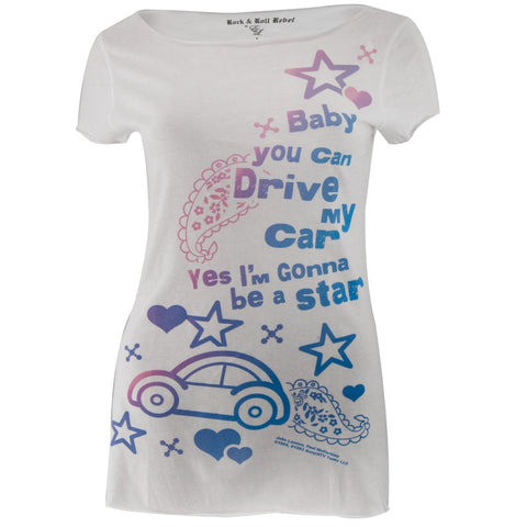 Beatles - Drive My Car Juniors T-Shirt