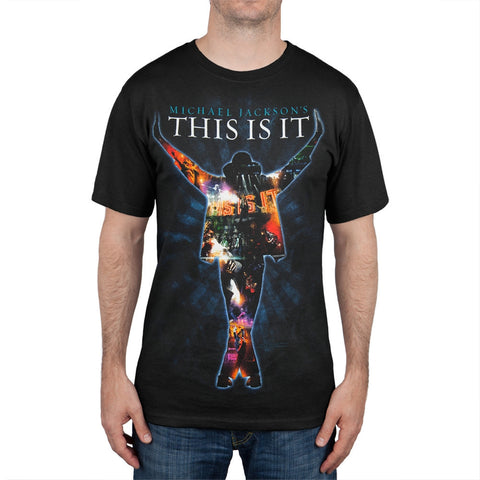 Michael Jackson - This Is It Collage Black T-Shirt
