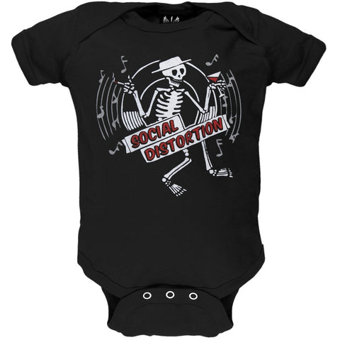 Social Distortion - Skelly Disc Baby One Piece
