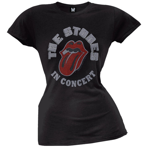 Rolling Stones - In Concert Black Juniors T-Shirt