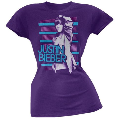 Justin Bieber - Dots & Stripes Juniors T-Shirt