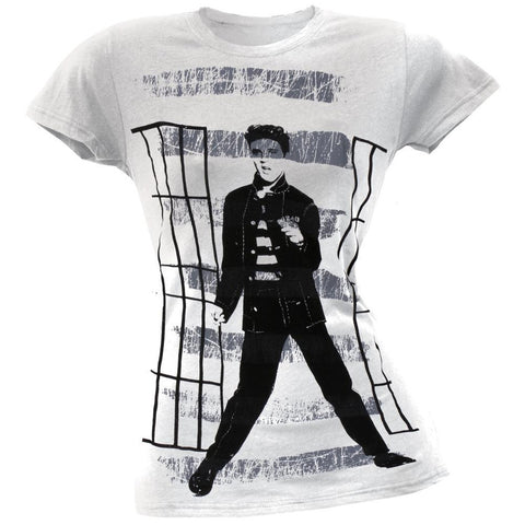Elvis Presley - Jailhouse Bars Juniors Subway T-Shirt