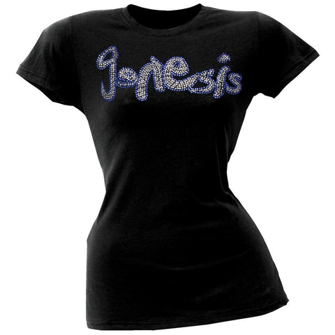 Genesis - Rhinestone Logo Juniors T-Shirt