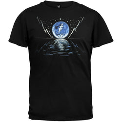 Grateful Dead - Blue Moon Black Adult T-Shirt